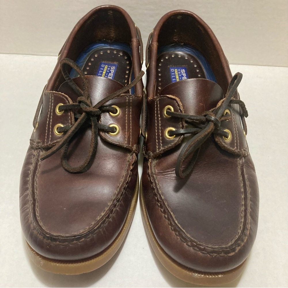 Sperry Top-Sider Exclusively For Dillards Mens Brown Boat Shoes Sz 9.5
